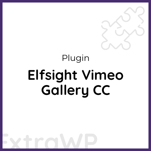 Elfsight Vimeo Gallery CC