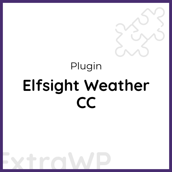 Elfsight Weather CC