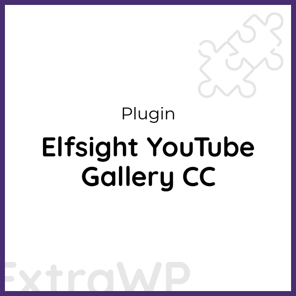 Elfsight YouTube Gallery CC