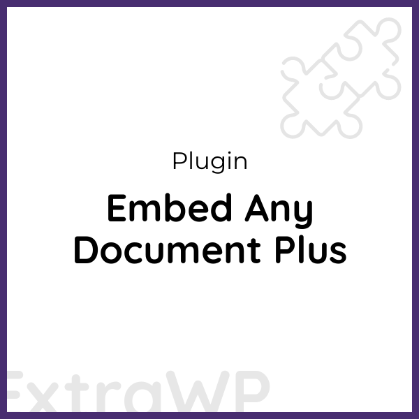 Embed Any Document Plus