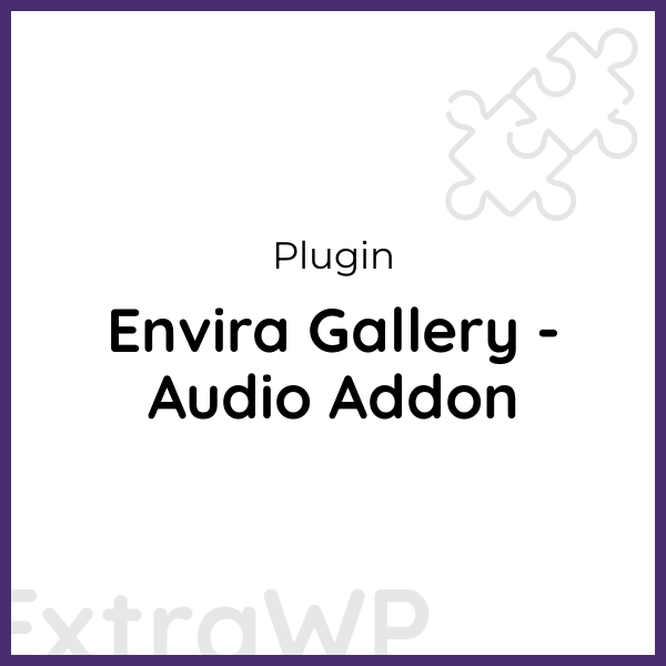 Envira Gallery - Audio Addon