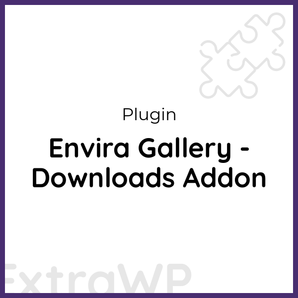 Envira Gallery - Downloads Addon