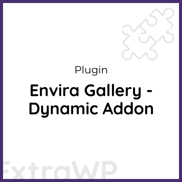 Envira Gallery - Dynamic Addon