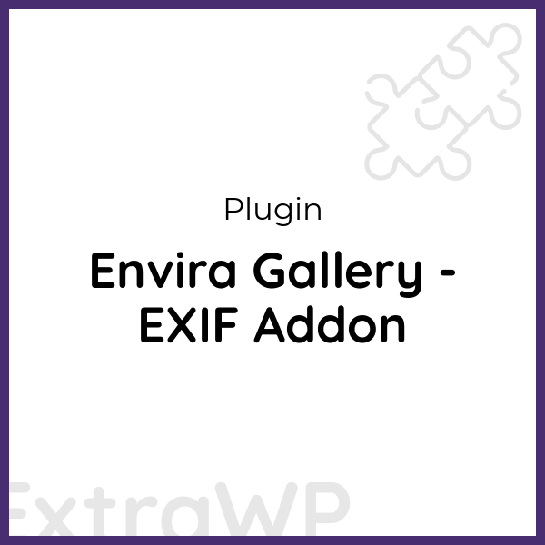 Envira Gallery - EXIF Addon