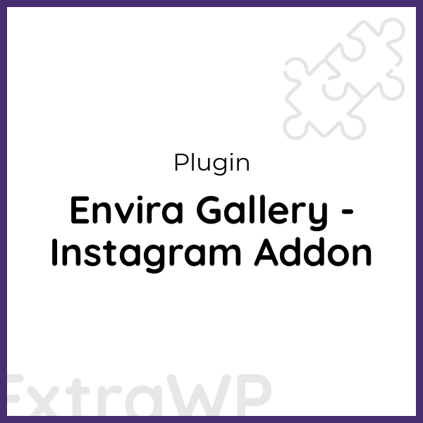 Envira Gallery - Instagram Addon