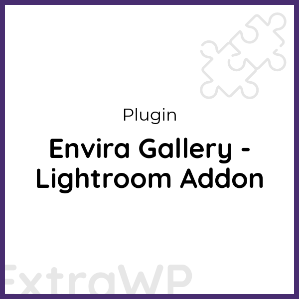 Envira Gallery - Lightroom Addon