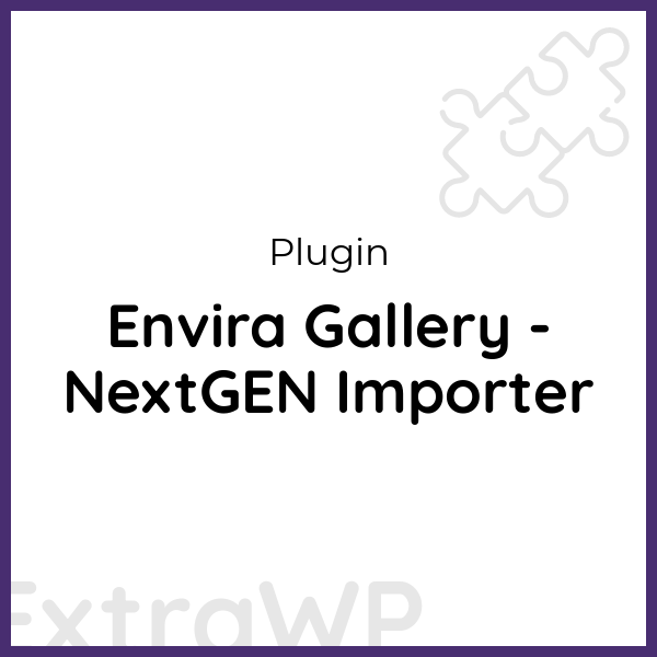 Envira Gallery - NextGEN Importer
