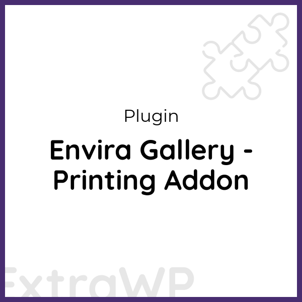 Envira Gallery - Printing Addon