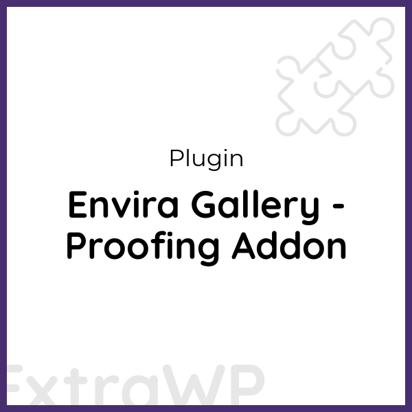 Envira Gallery - Proofing Addon