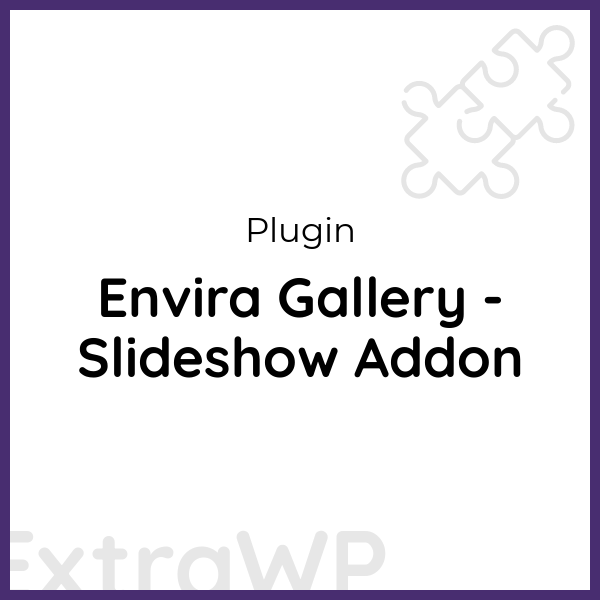Envira Gallery - Slideshow Addon