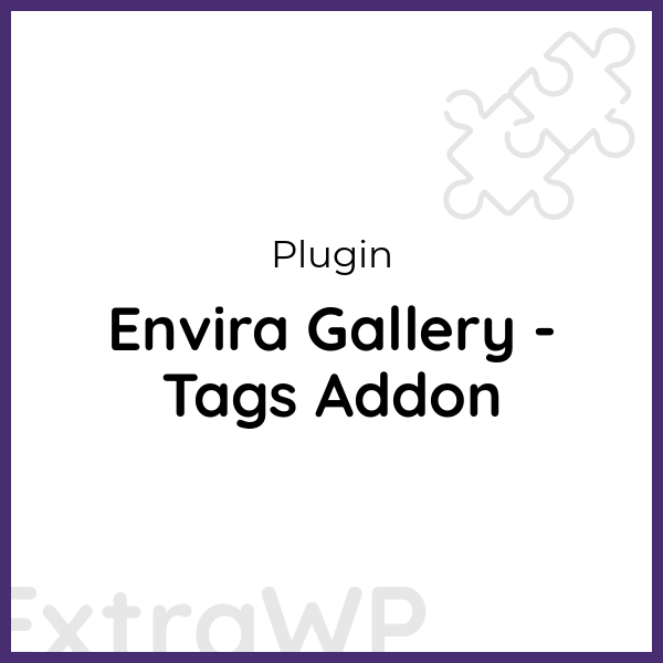 Envira Gallery - Tags Addon