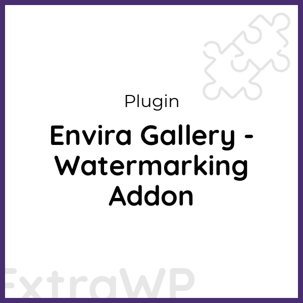 Envira Gallery - Watermarking Addon
