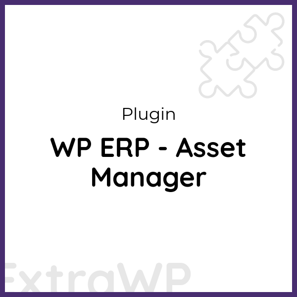 WP ERP - Asset Manager