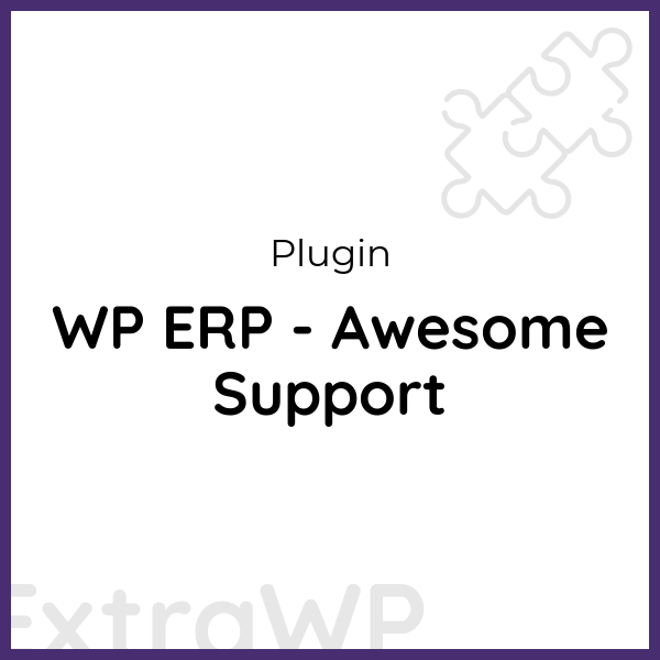 WP ERP - Awesome Support