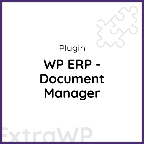 WP ERP - Document Manager