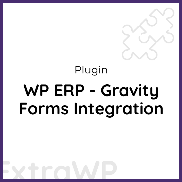 WP ERP - Gravity Forms Integration