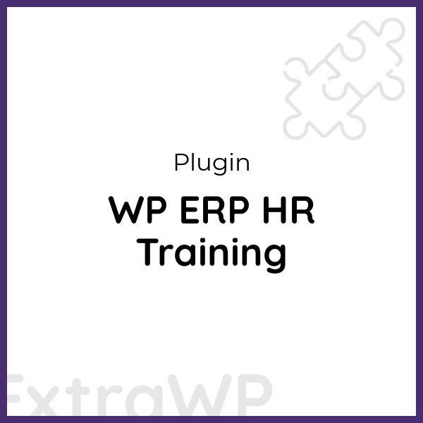 WP ERP HR Training