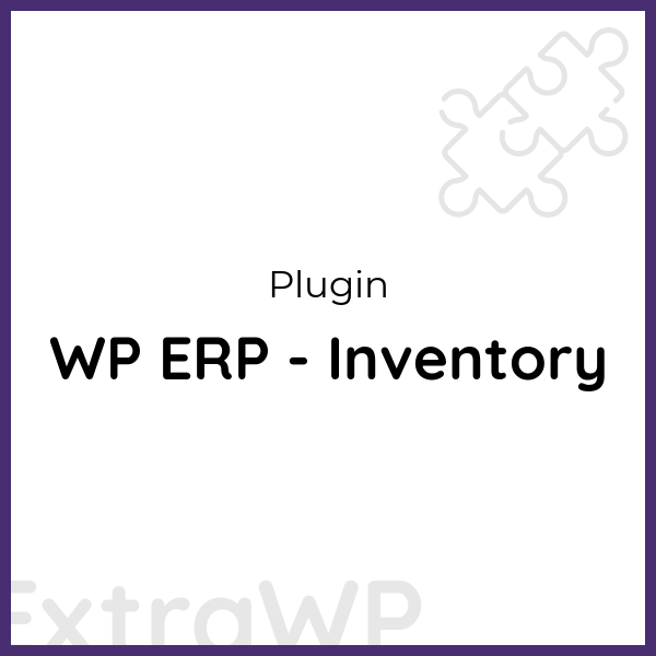 WP ERP - Inventory