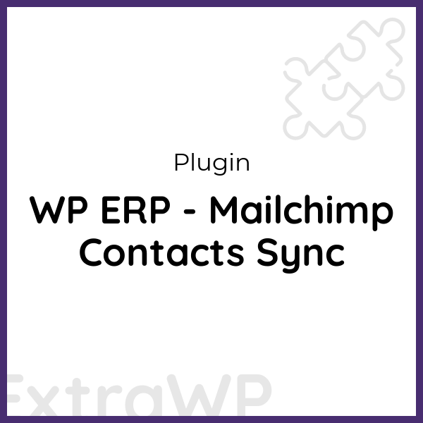 WP ERP - Mailchimp Contacts Sync