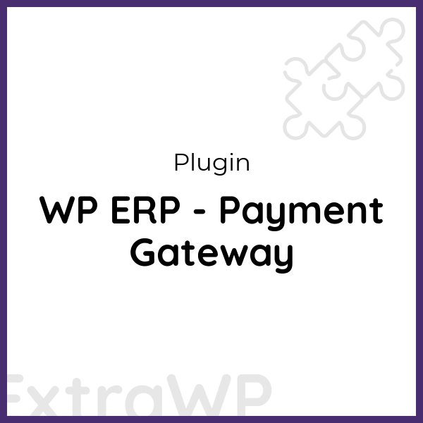 WP ERP - Payment Gateway