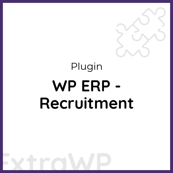 WP ERP - Recruitment