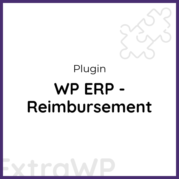 WP ERP - Reimbursement