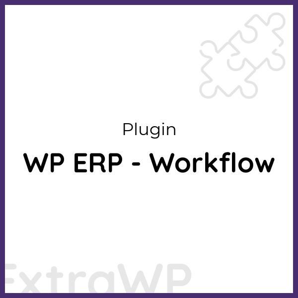 WP ERP - Workflow