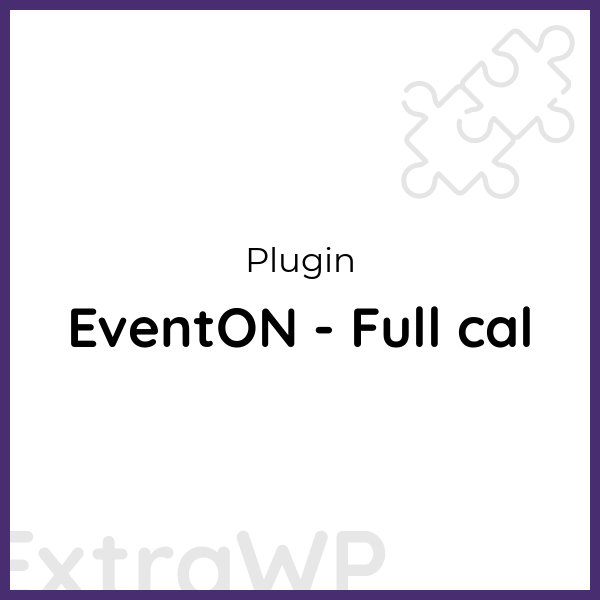 EventON - Full cal