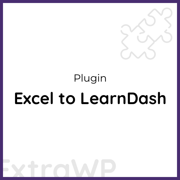 Excel to LearnDash