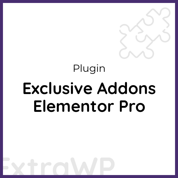 Exclusive Addons Elementor Pro