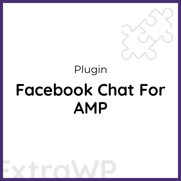 Facebook Chat For AMP