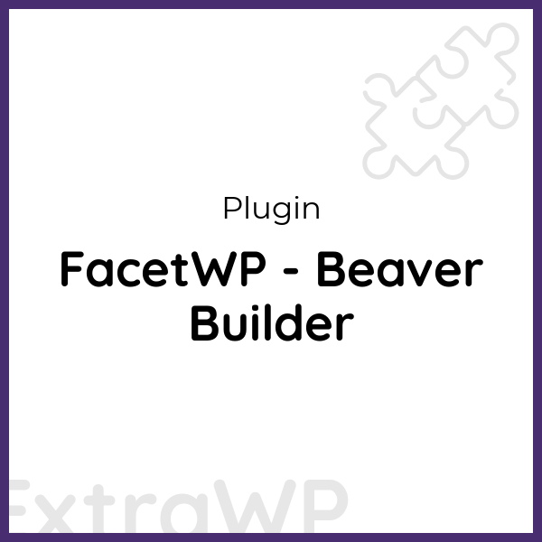 FacetWP - Beaver Builder