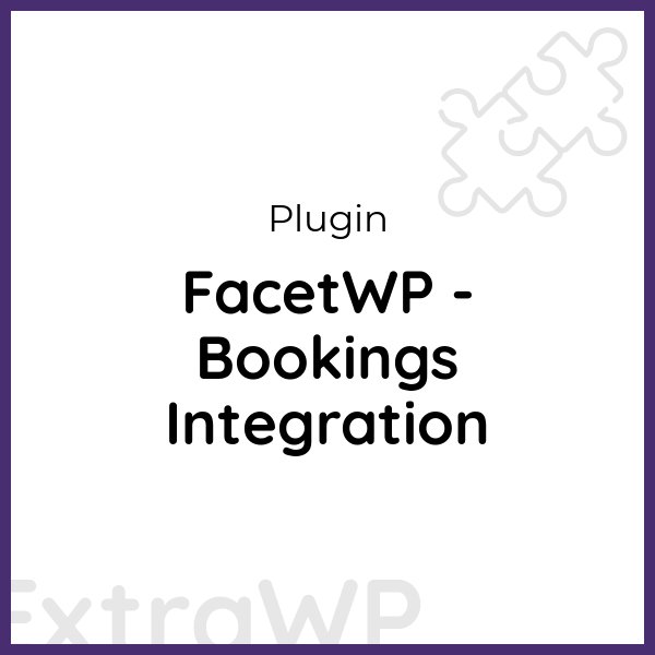 FacetWP - Bookings Integration