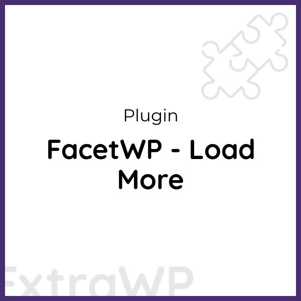 FacetWP - Load More