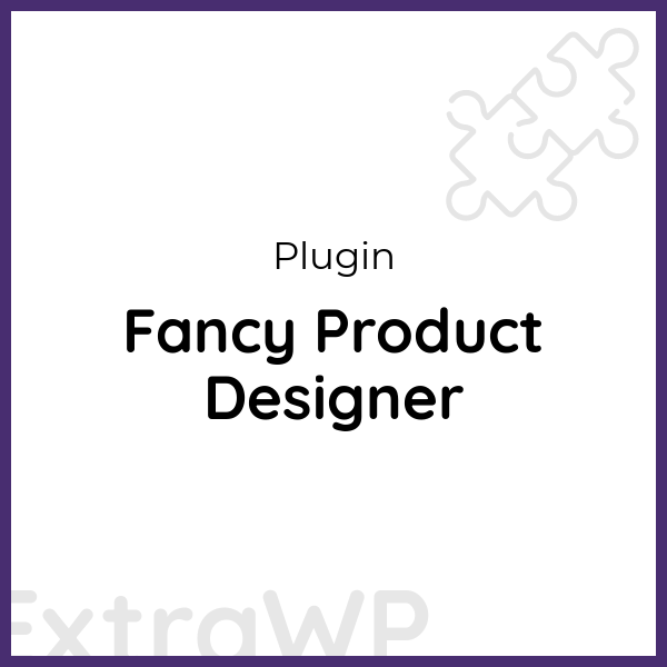 Fancy Product Designer