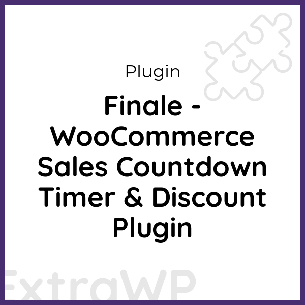 Finale - WooCommerce Sales Countdown Timer & Discount Plugin