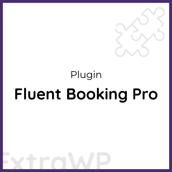 Fluent Booking Pro