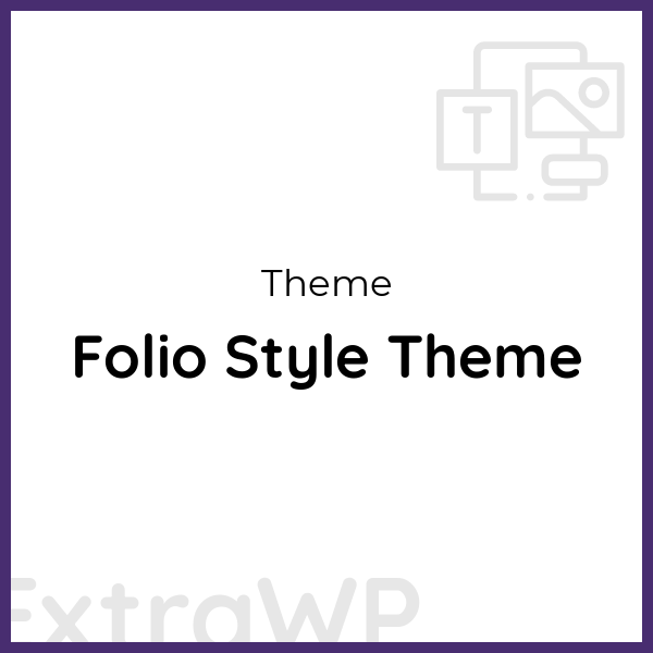 Folio Style Theme