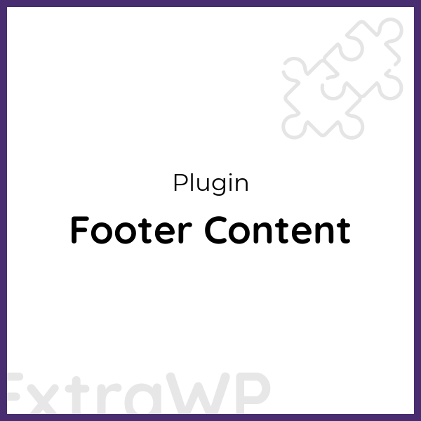 Footer Content