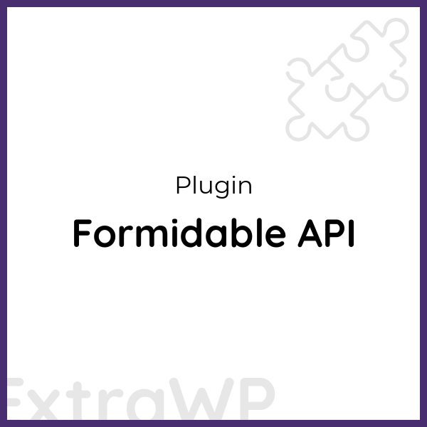 Formidable API