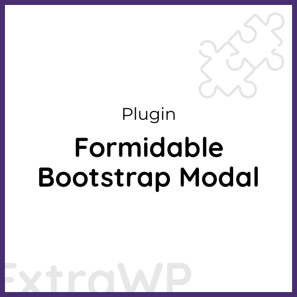 Formidable Bootstrap Modal