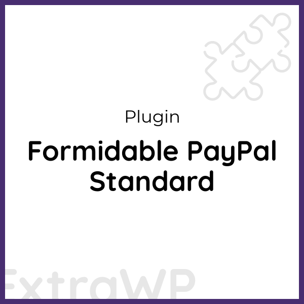 Formidable PayPal Standard