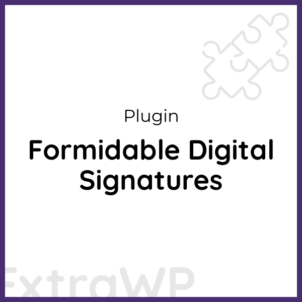 Formidable Digital Signatures