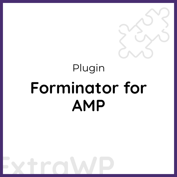 Forminator for AMP