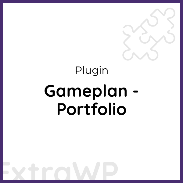 Gameplan - Portfolio