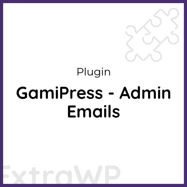 GamiPress - Admin Emails