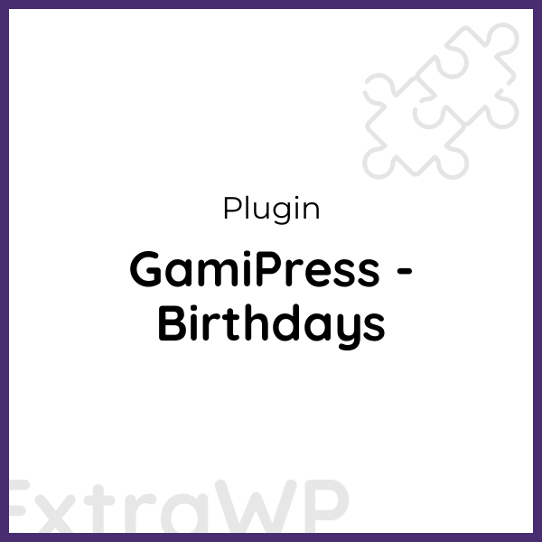 GamiPress - Birthdays