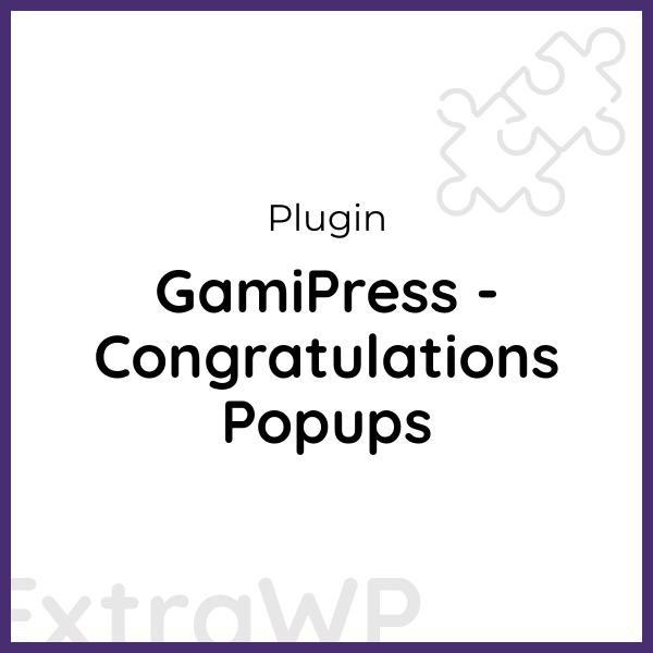 GamiPress - Congratulations Popups