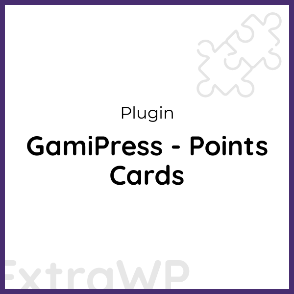 GamiPress - Points Cards