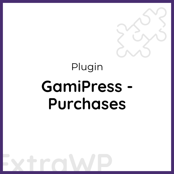 GamiPress - Purchases